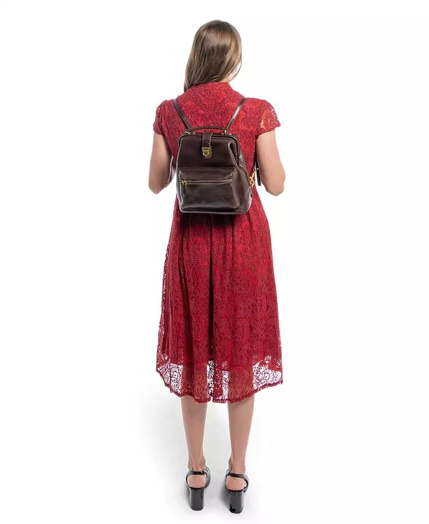 Old trend doctor Backpack with Gold Hardware leather Amazon.com: OLD TREND Genuine Leather Backpack Purse for  main image 4