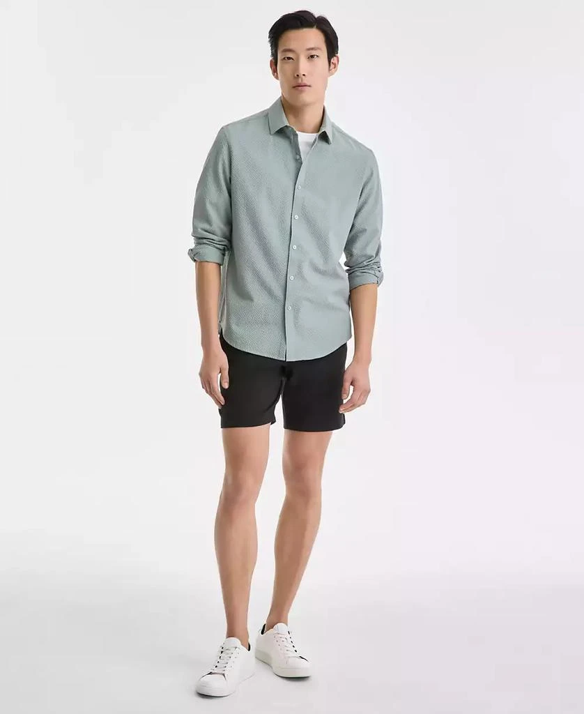Alfani Men's Elevated Puckered Long Sleeve Button-Front Shirt, Exclusively at Macy's 2