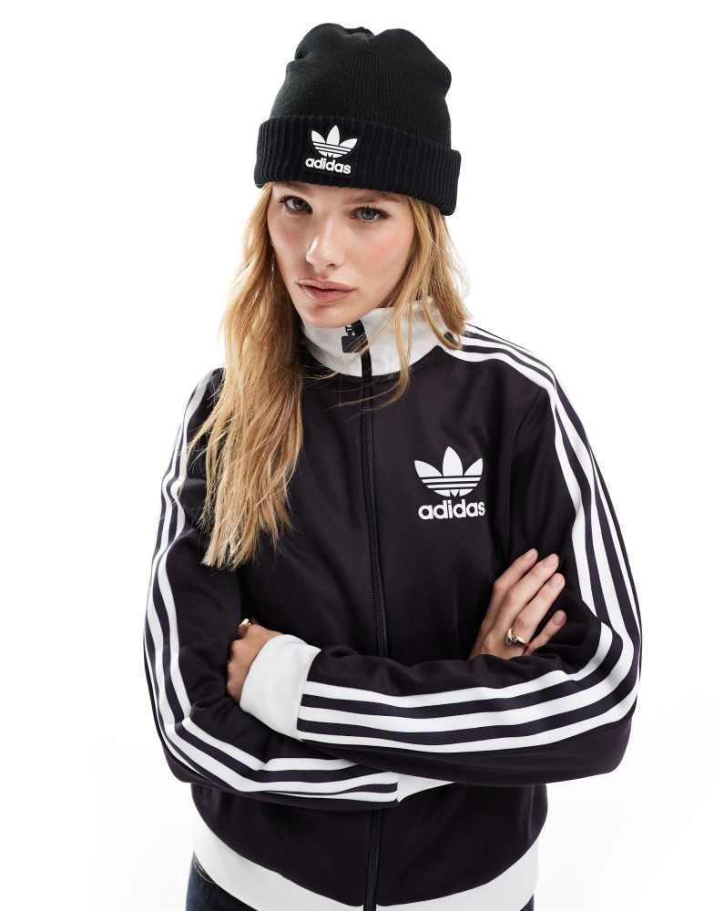 Adidas adidas Originals trefoil beanie in black