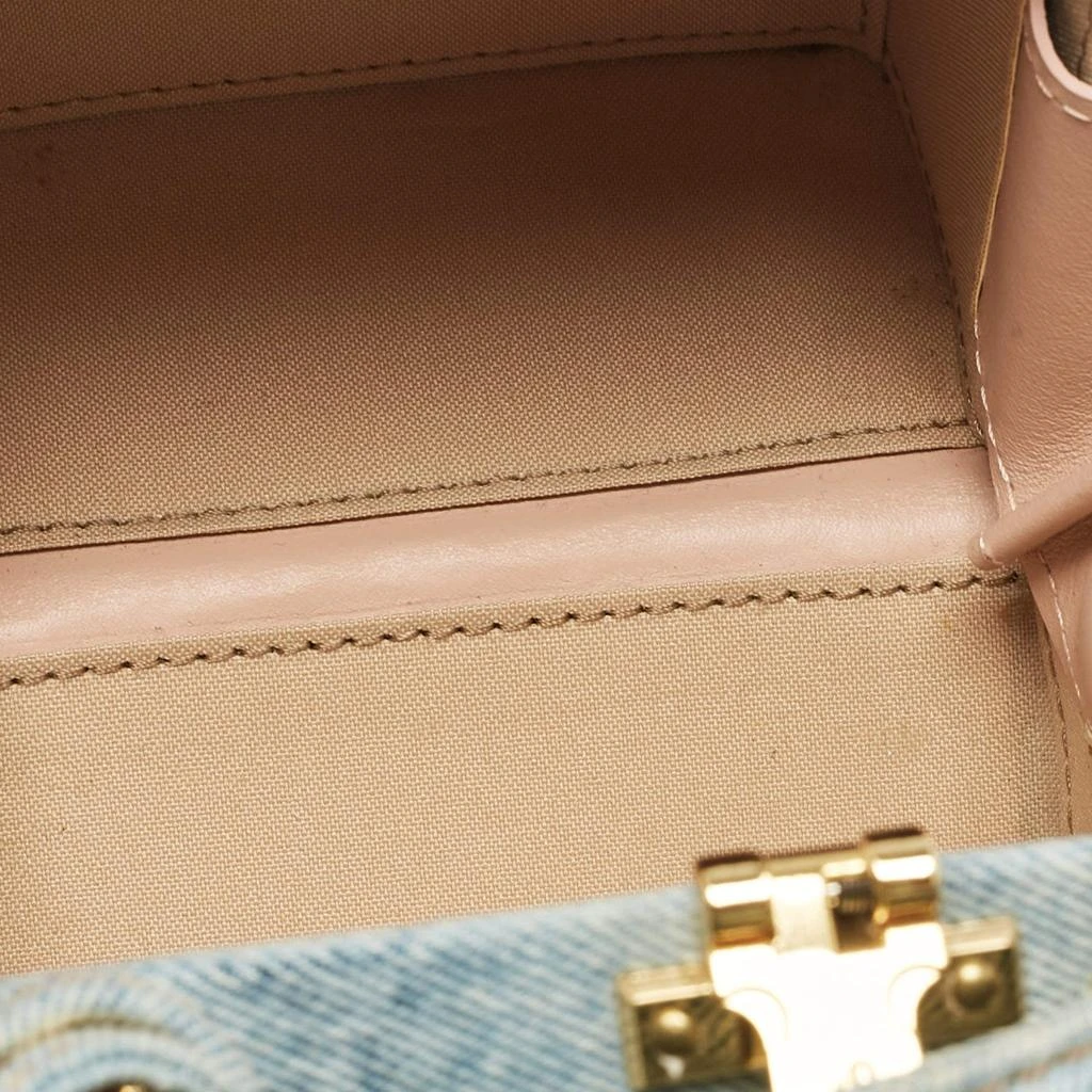 Natasha Zinko Natasha Zinko Blue Denim Box Crossbody Bag 7