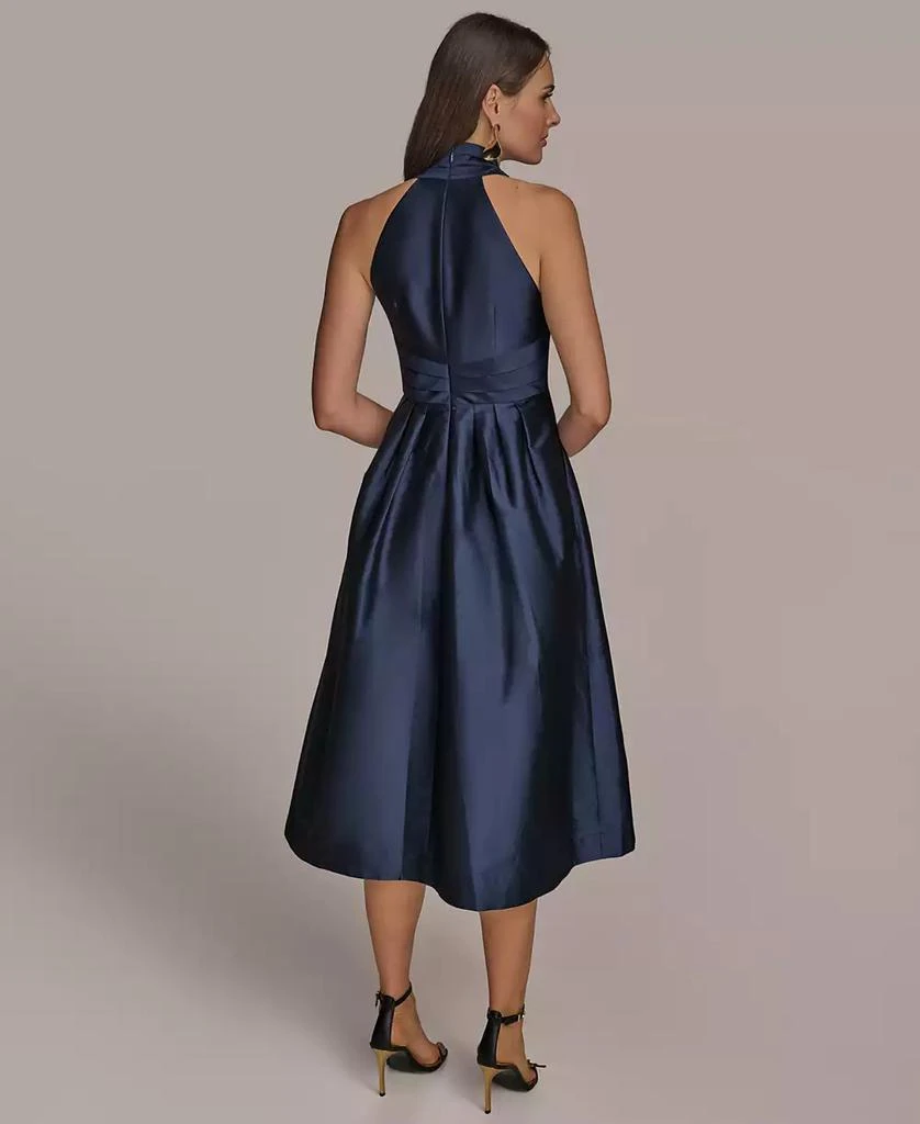 Donna Karan Women's A-Line Halter Midi Dress 5