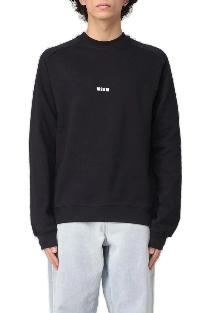 MSGM MSGM Logo Detailed Crewneck Sweatshirt 1