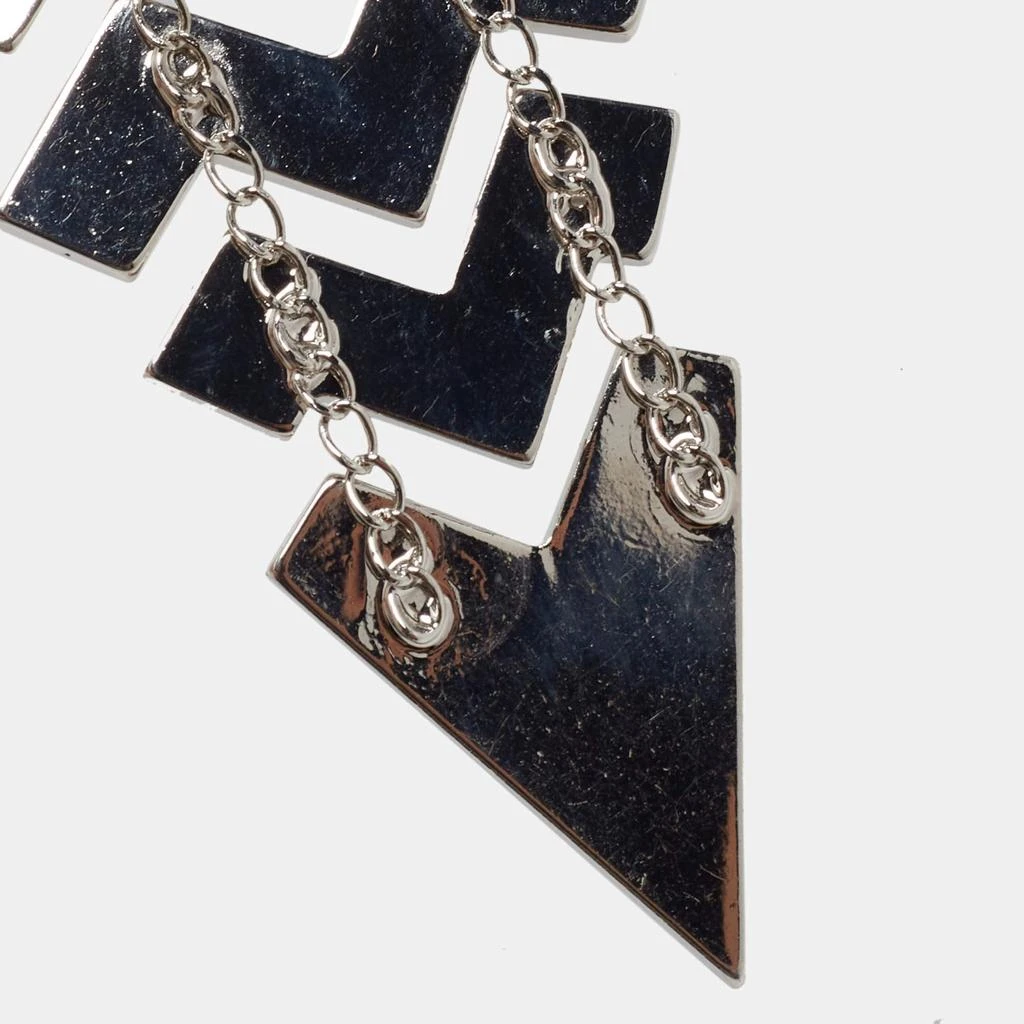 Missoni Missoni Enamel Silver Tone Geometric Shaped Long Necklace 6