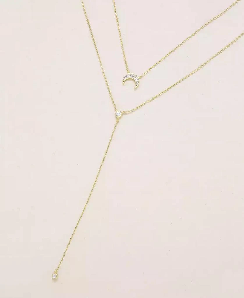 Ettika Jewelry Dainty Layered Crescent Moon Necklace Set 2