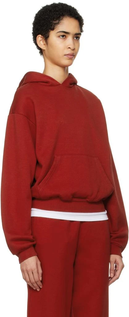 SKIMS Red Cotton Fleece Classic Hoodie 2