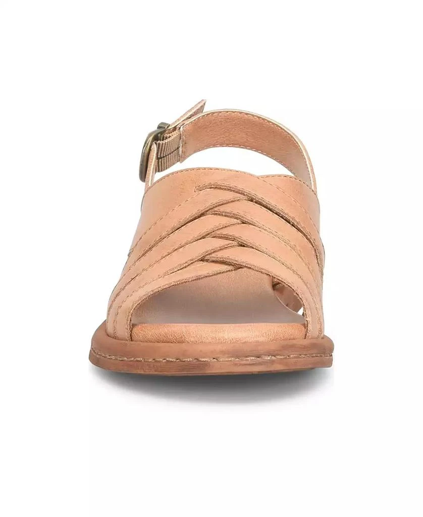 Born Women
s Remy Round Toe Flat Sandals 8