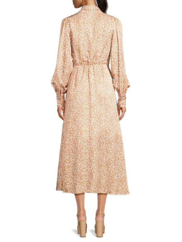 Tahari Printed Linen Blend Midi Dress 2