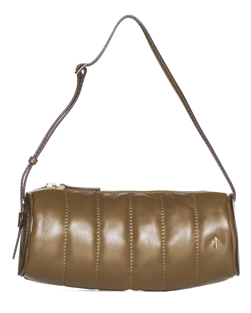 Manu Atelier Manu Atelier Logo-Plaque Padded Cylinder Shoulder Bag 1