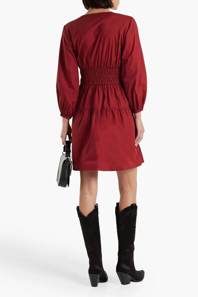 Derek Lam Shirred cotton-poplin mini dress 3