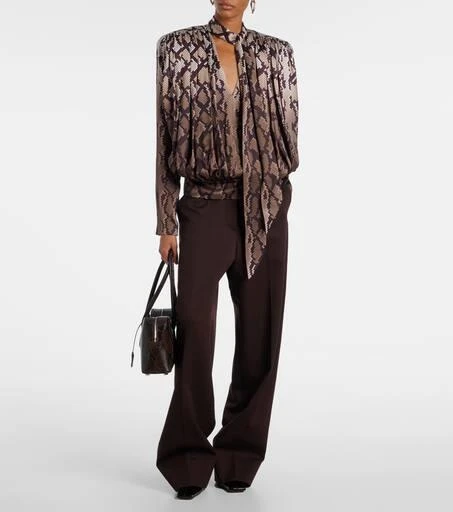 Stella McCartney Ryder Medium snake-effect shoulder bag 5