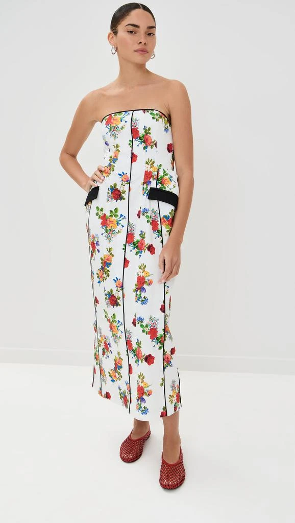 Kika Vargas Maryan Dress White Garden Canvas 1