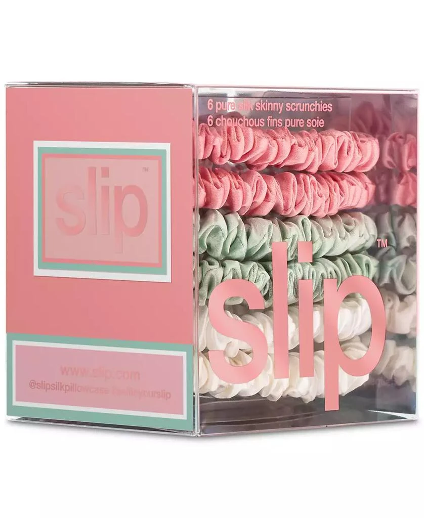 Slip 6-Pc. Pure Silk Skinny Scrunchies Set 4