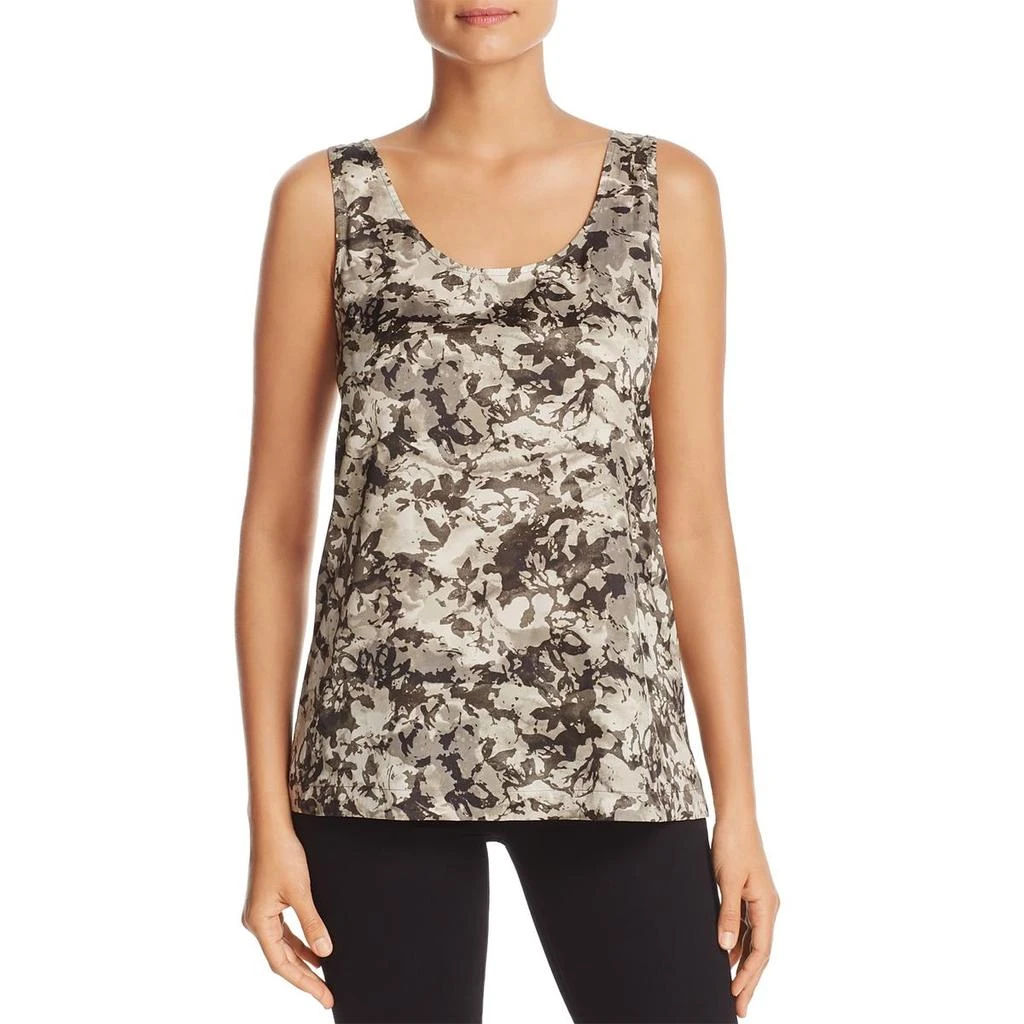 Kenneth Cole Womens Camouflage Scoop Neck Tank Top 1