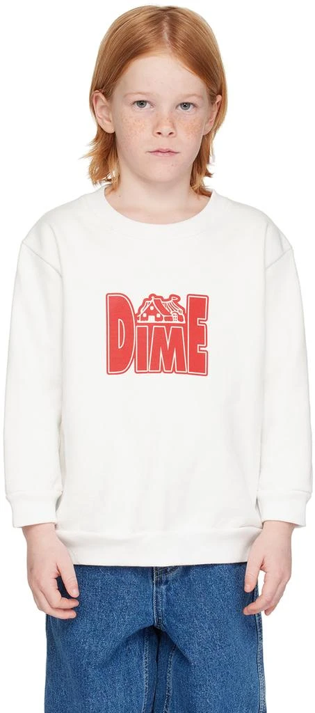 Dime Kids White Club Sweatshirt 1