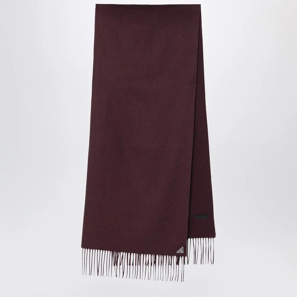 Prada Brown scarf in silk and cashmere
