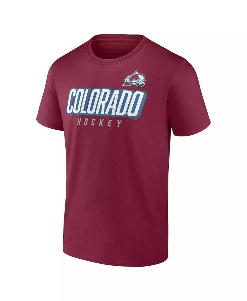 Fanatics Men's Burgundy Colorado Avalanche Wordmark Two-Pack T-shirt Set 2