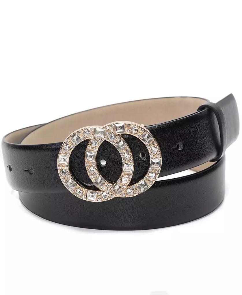 INC International Double-Circle Rhinestone Belt, Created for Macy's