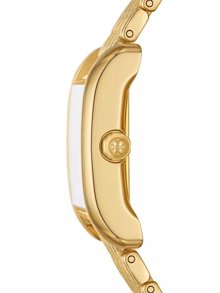Tory Burch Eleanor Goldtone Stainless Steel Bracelet Watch 4