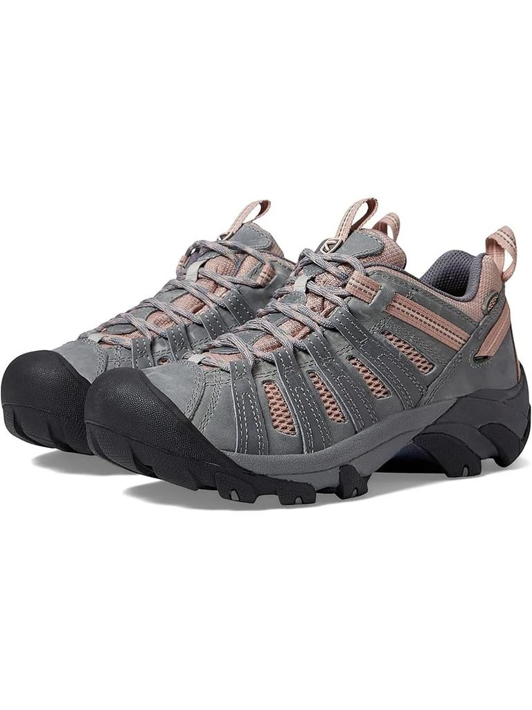 Keen Voyageur Mens Leather Mesh Inset Hiking Shoes 3