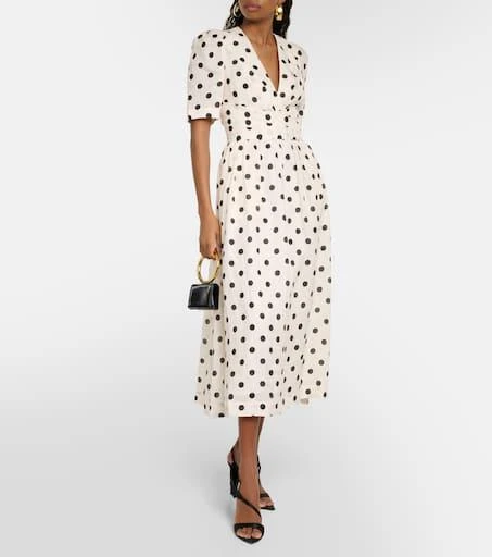 Zimmermann Crush polka-dot linen midi dress 2