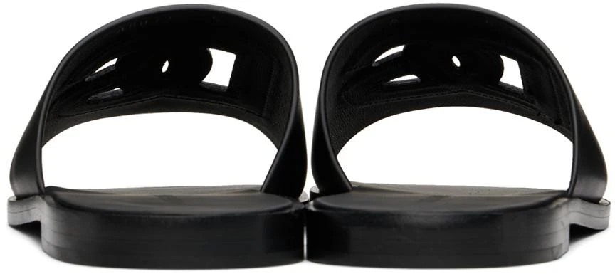 Dolce & Gabbana Black Calfskin Slides 2