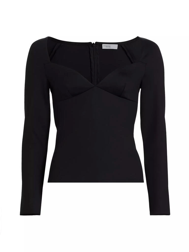 Rosetta Getty Sweetheart Long-Sleeve Top 1