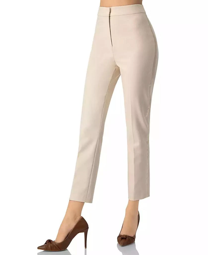 Ivonne Women
s Straight Cut Tailored Capri Trousers 3