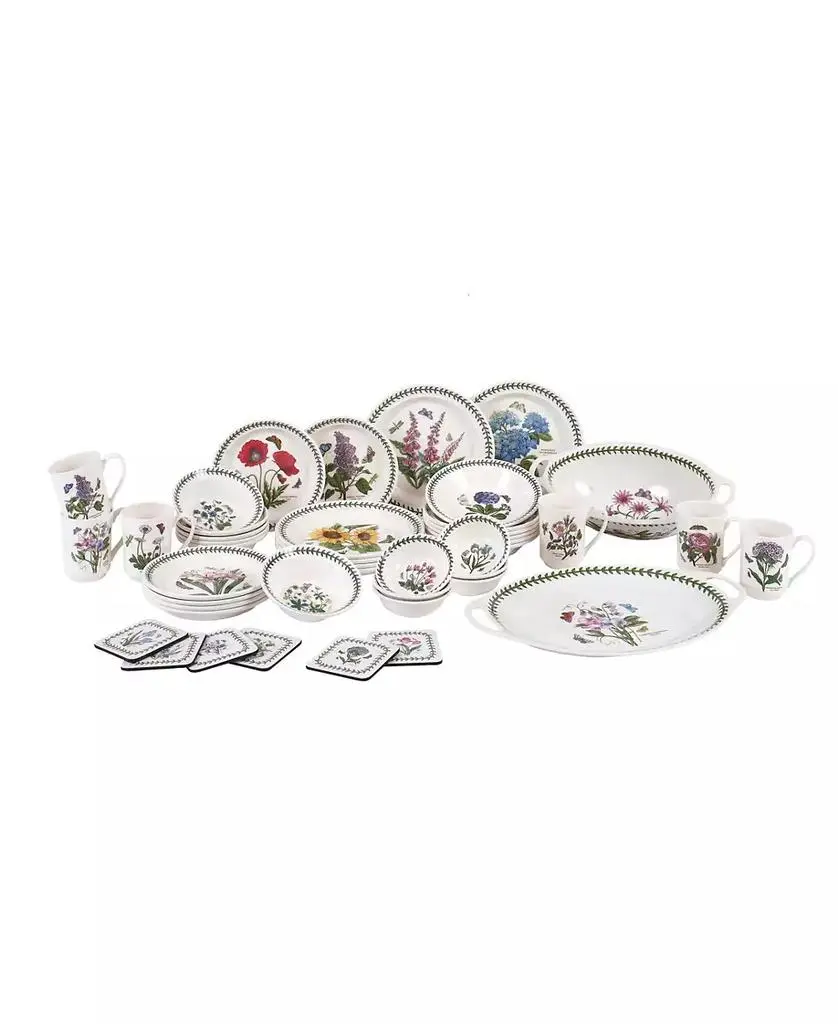 Portmeirion Botanic Garden 44 Pc. Dinnerware Set, Service for 6, Exclusively at Macy’s