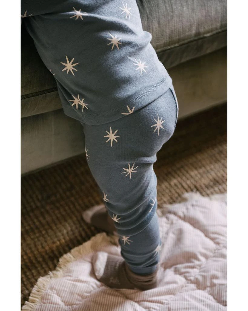 Pehr Unisex Starry Midnight Ribbed Pajama Set - Baby, Toddler 4