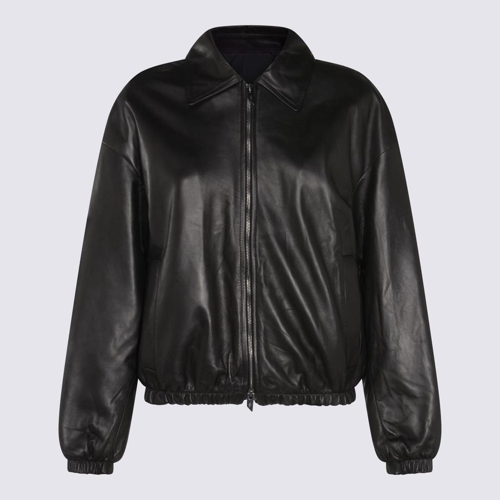 ジャケット・アウター salvatore santoro lether jaket black 46 Salvatore Santoro Black Leather Jacket – On Sale Now with Up to 43