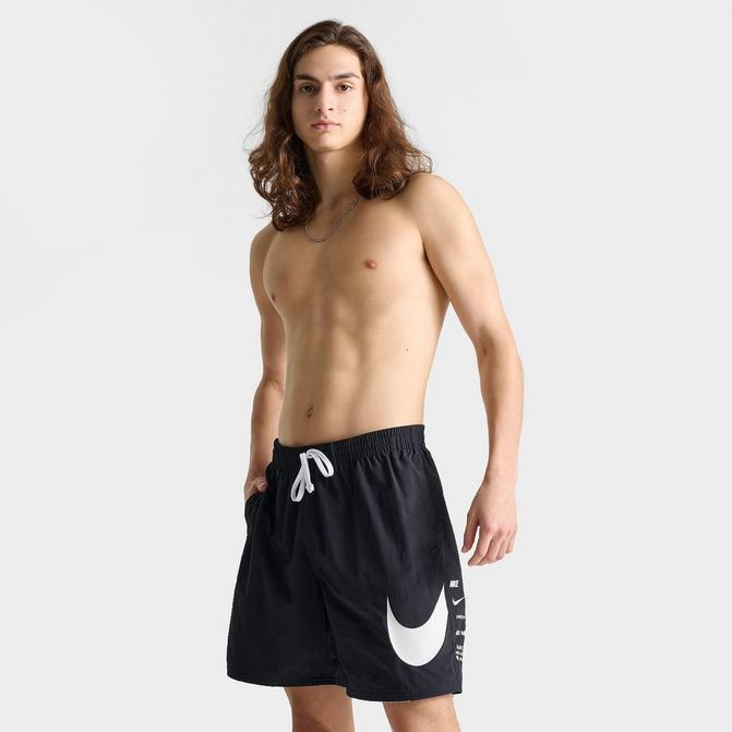 NIKE Men's Nike Swim Large Swoosh Graphic 7" Volley Swim Shorts