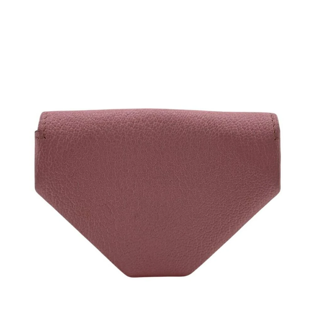 Hermes pink Chevre Leather Coin Purse/Coin Case (Pre-Owned) 2