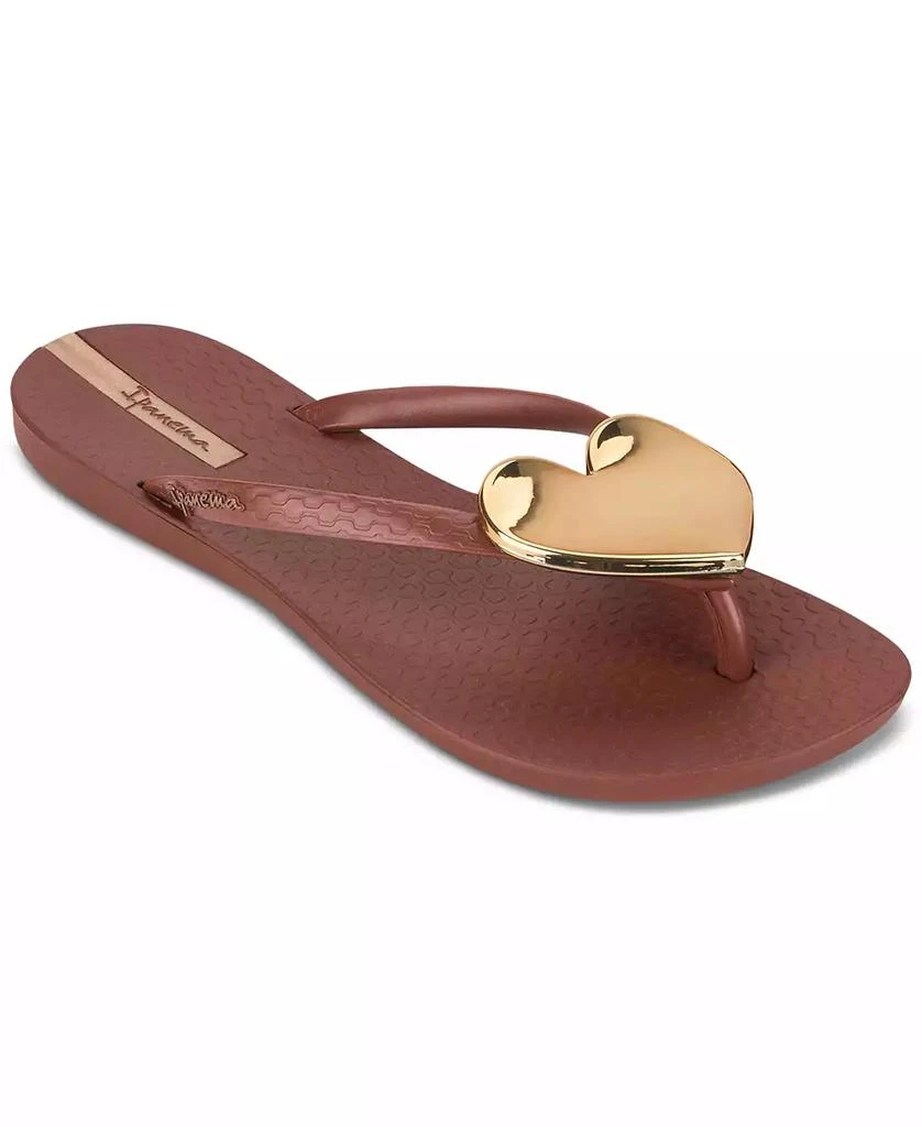 Ipanema Women's Wave Heart Sparkle Flip-Flop Sandals 1