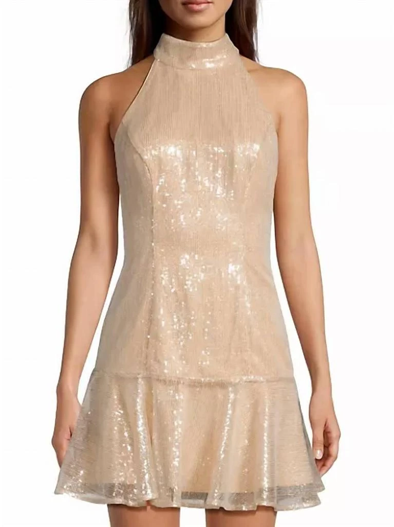 Rochelle Sequin Dress In Gold  On Sale Now with Up to 48% Off | Discover  Exclusive Deals & Savings at BeyondStyle  Authentic Milly women|clothing| dresses with Limited-Time Discounts, Free Shipping, and