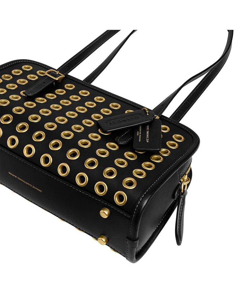 Coach Small Grommet Detail Leather Swing Bag 5
