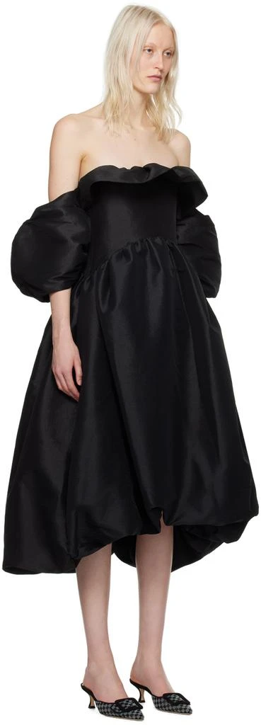 Kika Vargas SSENSE Exclusive Black Reshma Midi Dress 2