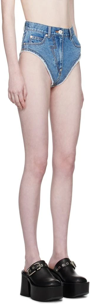pushBUTTON Blue Panty Denim Shorts 2