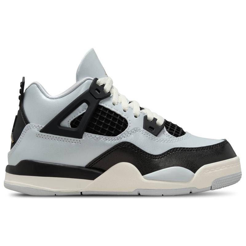 Jordan Jordan Retro 4 Boys Preschool Gold Black Grey 03.0 Baby Clothing Shoes Free Shipping BeyondStyle