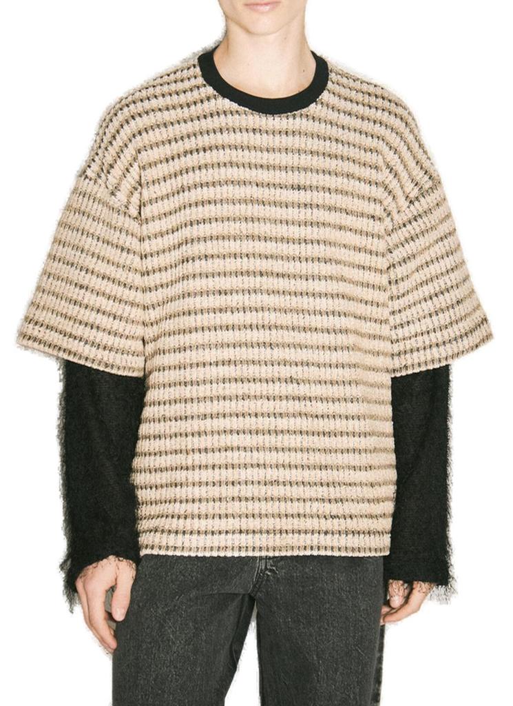 Song for the Mute Song For The Mute Double Layered Sleeved Ribbed Jumper