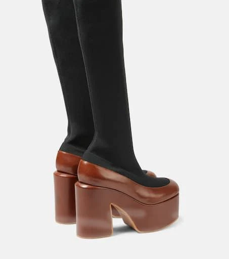 Dries Van Noten Leather-trimmed boots 3