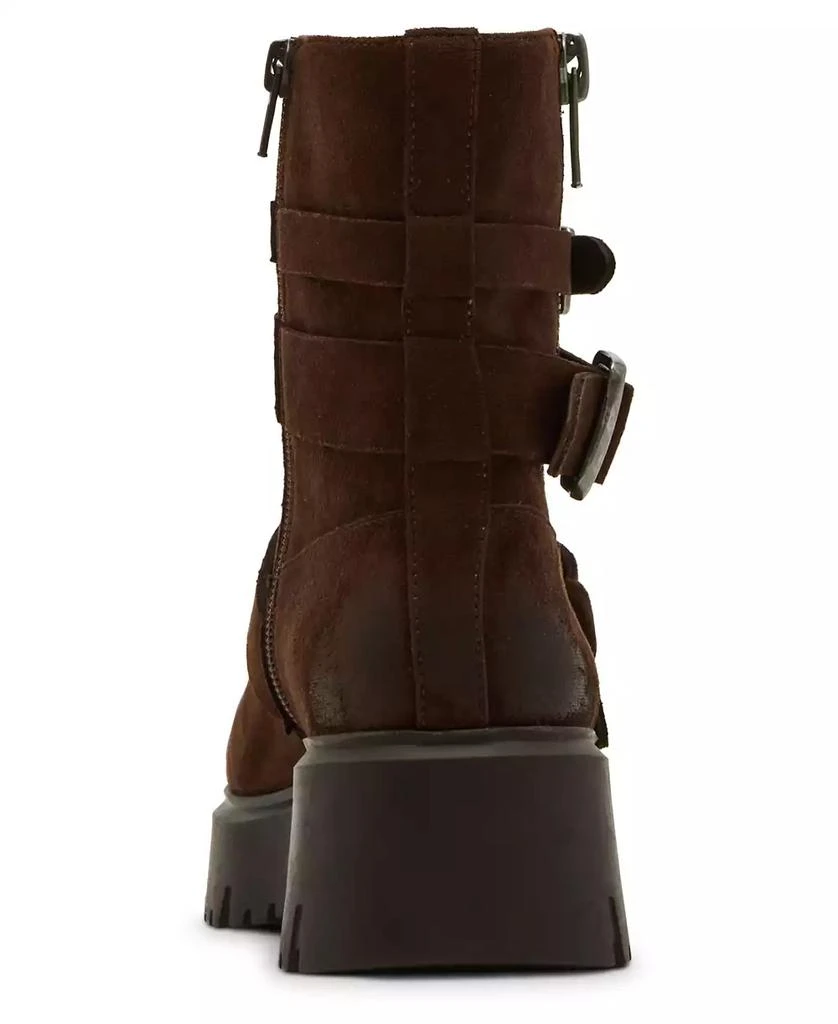 Madden Girl Women
s Mally Moto Buckle Lug Sole Boots 3