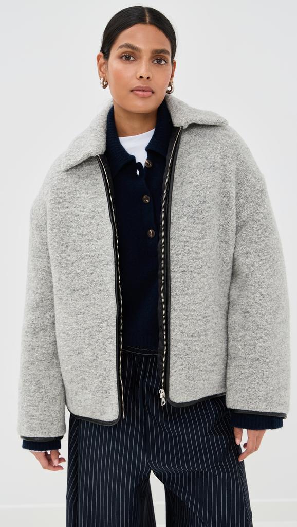 Contrast Trim Casual Jacket – On Sale Now with Up to 50% Off