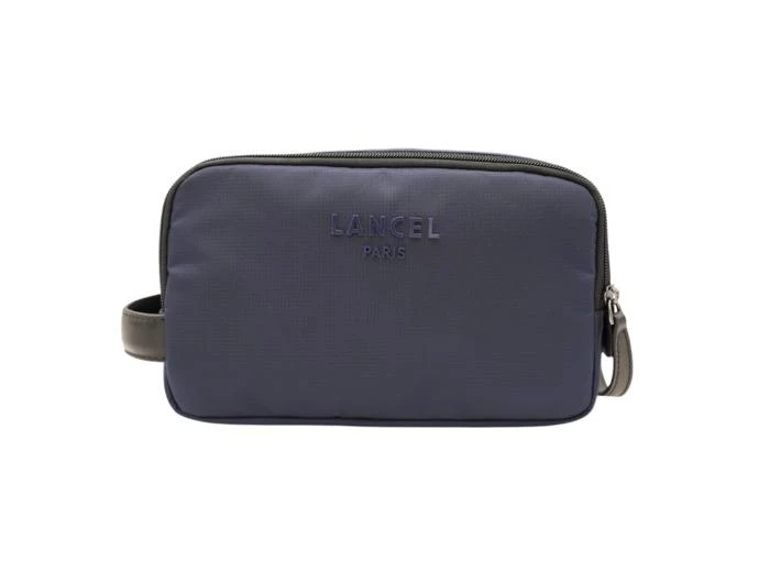 LANCEL Escale - Trousse De Toilette 2 Zip - Bleu Petrole 1