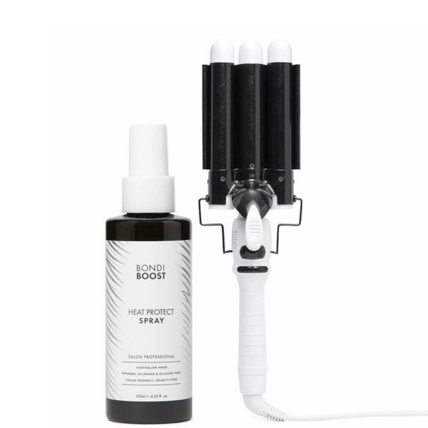 BondiBoost BondiBoost 25mm Mini Wave Wand and Heat Protect Spray 125ml Bundle