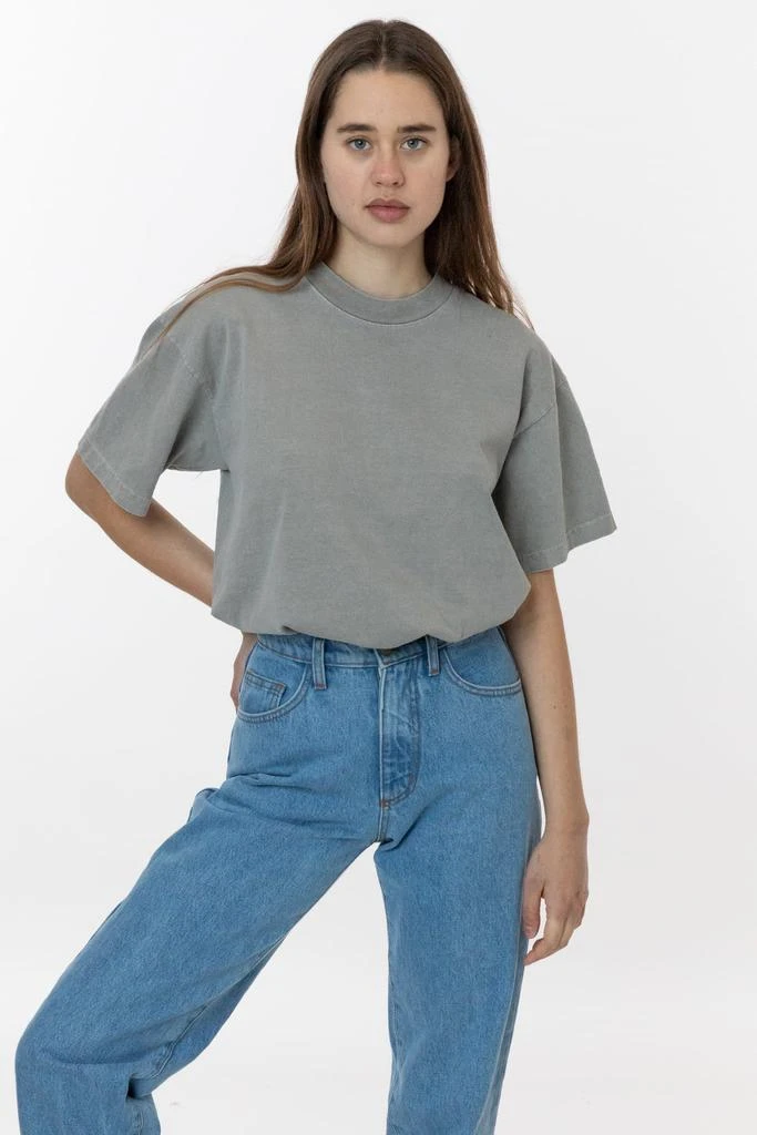 Los Angeles Apparel The 1801 - 6.5oz Garment Dye Crew Neck T-Shirt (Pigment Dye) 5