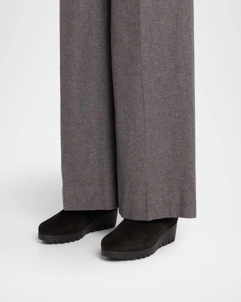 La Canadienne Thyme Waterproof Suede Wedge Booties 2