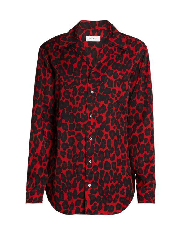 McQueen Leopard Camp Shirt 5