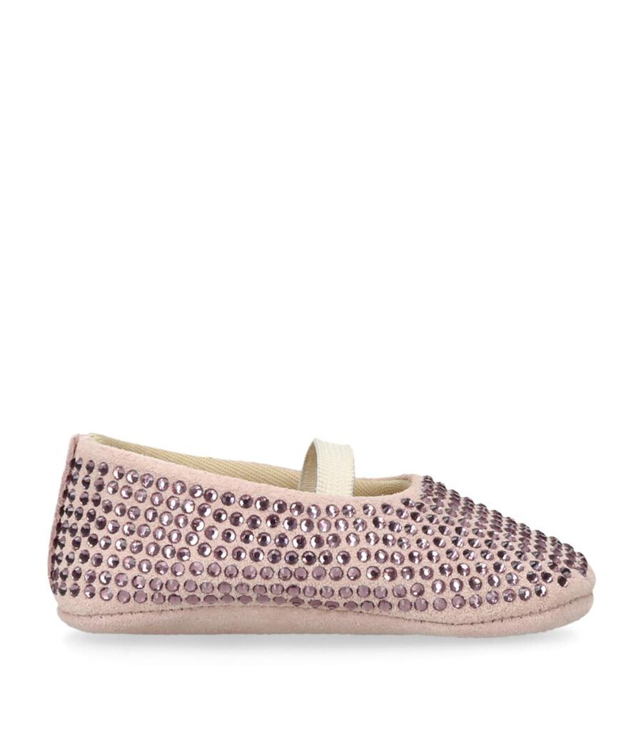 Babywalker Crystal-Embellished Mary Janes