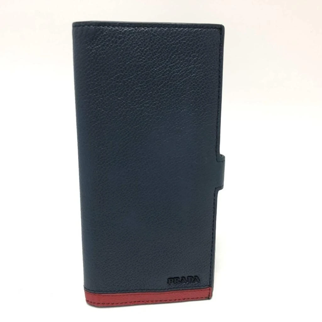Prada Leather Long Wallet (Bi-Fold) (Pre-Owned)