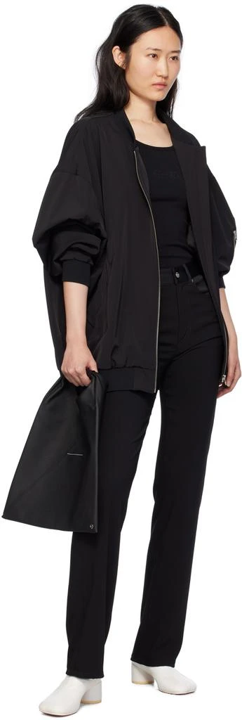 MM6 Black Five-Pocket Jeans 4